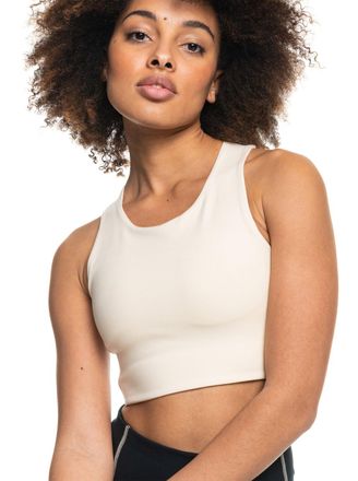 Roxy Sporttop ROXY Golden Hours, Damen, Gr. XL, beige (tapioca), 78% Polyester, 22% Elastan, Tops Sporttop