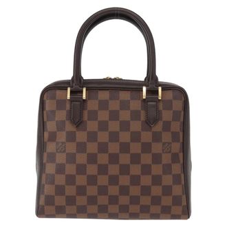 Louis Vuitton Brera Handbag Damier Brown Canvas Handbag (Pre-Owned)