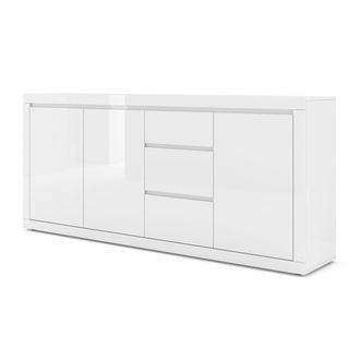 Petits Meubles Buf&eacute; 3 puertas 3 cajones paneles laminados blanco