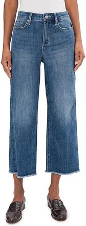 NYDJ Coco Relaxed Wide Leg Crop Jeans Womens Jeans Romantic Indigo : 14 25.5, Cotton/Denim/Elastane