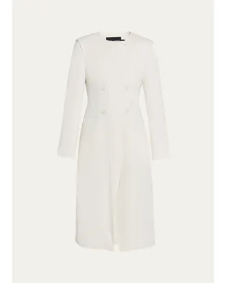 Proenza Schouler Anouk Satin Back Crepe Coat