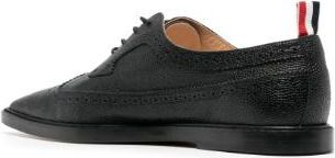 Thom Browne Womens Pointed-toe Leather Brogues Black - Size 36.5 EU/IT