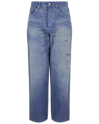 Balenciaga Loose Fit Distressed Jeans
