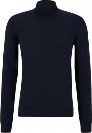 HUGO BOSS San Thomas-M Turtleneck - Heren - Coltruien - Blauw - 2XL - Wol - Truien & Vesten