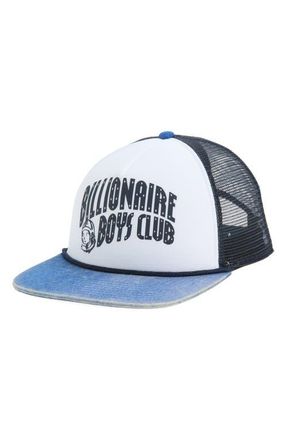 Billionaire Boys Club Logo Detail Trucker Hat in Denim at Nordstrom