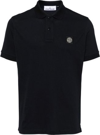 Stone Island Logo Cotton Polo Shirt