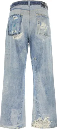 Our Legacy Mens Third Cut Digital Denim Print Cotton Jean