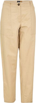 Timberland Chinos met zakken voor dames, van een linnenmix, in een recht model (Safari)