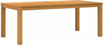 vidaXL Mesa De Comedor 200 X 100 X 75 Cm Madera De Roble S&oacute;lido Vidaxl