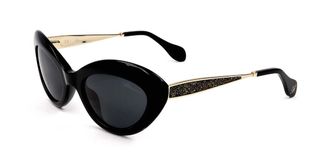 Blumarine SBM752S 0700 Womens Sunglasses Black Size 53