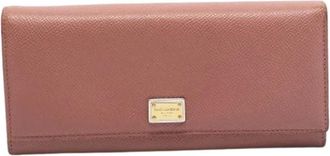 Dolce & Gabbana Pre-owned Wallets, female, Pink, Size: ONE SIZE Pre-owned Wallet