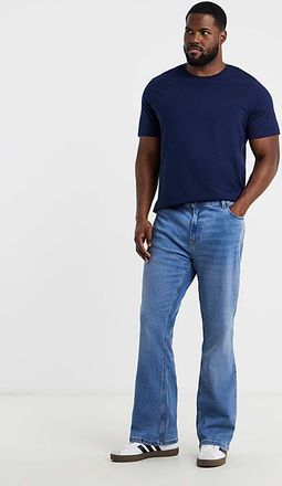 Jacamo Bootcut Fit Stretch Jeans Lgt Stonewash