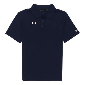 Under Armour Mens Under Armour Casual Sports lapel Training Breathable Short Sleeve Polo Shirt Blue 21500537-408