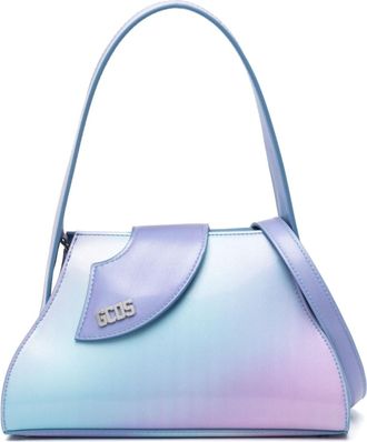 GCDS small Comma holographic tote bag - women - Polyester/Viscose/Polyurethane - One Size - Blue