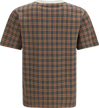 Burberry Mens Two-Tone Jwear T-Shirt Chalk Cotton T-Shirts And Polos