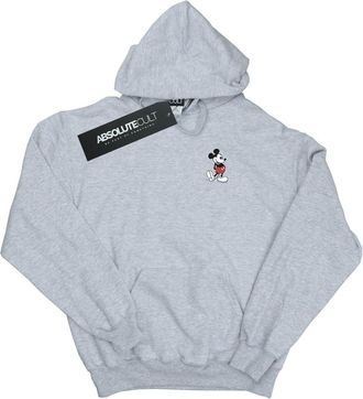 Disney Dames/Dames Mickey Mouse Kickin Retro Chest Hoodie (Heide Grijs)