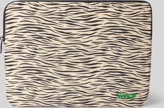 Wouf Laptop-Tasche mit Allover-Animal-Print Modell Zebra in Ecru, Gr&ouml;&szlig;e 1