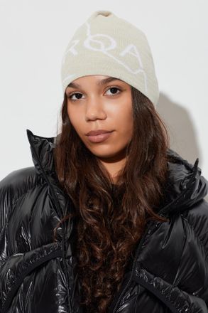 Roa Logo Beanie, Unisex, Cream