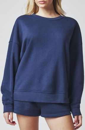 Florence By Mills Cozy Crush Oversize Sweatshirt in Navy at Nordstrom, Size Xx-Small