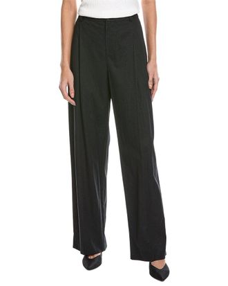 Vince High-Waist Linen-Blend Pant