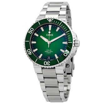 Oris Pre-owned Oris Aquis Automatic Green Dial Mens Watch 01 400 7769 4157-07 8 22 09PEB