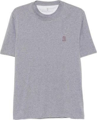 Brunello Cucinelli Hombre, Camisetas, Gris, Talla: XL