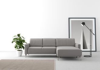 Sit&more Ecksofa »Bailando L-Form« wahlweise mit Kopfteilverstellung und Vorziehsitz, motorisch