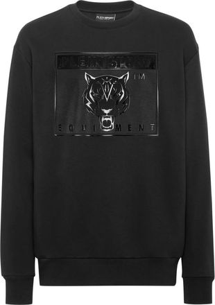 Plein Sport Heren, Sweatshirts & Hoodies, Zwart, Maat: 3XL Katoen