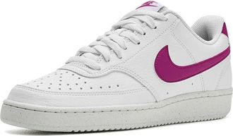 Nike Court Vision Low Next Nature Womens Shoes Cactus Flower/Cactus Flower/White/Sail : 11.5 B - Medium, Faux Leather