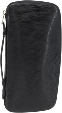 Louis Vuitton Pre-owned Vintage leren clutch - Dames - Vintage Clutch - Zwart - ONE Size - Leer - Vintage