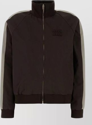 Miu Miu cotton jacket high collar long sleeves