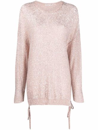 Stella McCartney Trui met pailletten - Roze