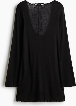 H&M Mini-Strandkleid - Schwarz