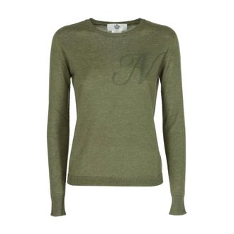 Dee Ocleppo Truien & Vesten, Dames, Groen, XL, Cashmere Long Sleeve ART 004