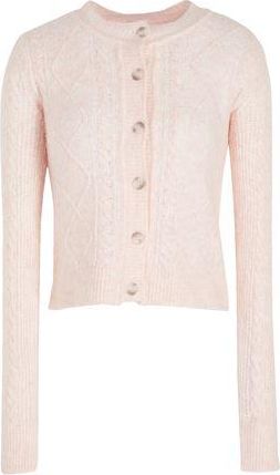 8 by YOOX BRUSHED CABLE KNIT CARDIGAN