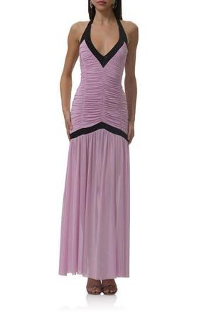 AFRM Melissa Shirred Drop Waist Dress in Orchid Bouquet at Nordstrom Rack, Size Xx-Large