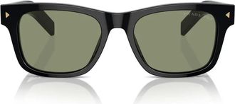 Prada Stijlvolle gepolariseerde zonnebril met metalen accenten - unisex - Zonnebrillen - Zwart - 54 MM - Accessoires