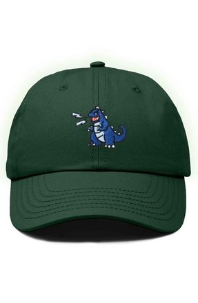 Dalix Big Lizard Cap in Dark Green at Nordstrom
