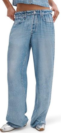 Rag & Bone rb Miramar Slink Trompe lOeil Faux Denim Wide Leg Lounge Pants in Muray at Nordstrom, Size X-Small