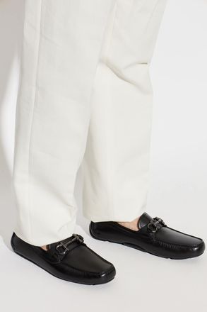 Ferragamo Parigi New Leather Moccasins, Mens, Black