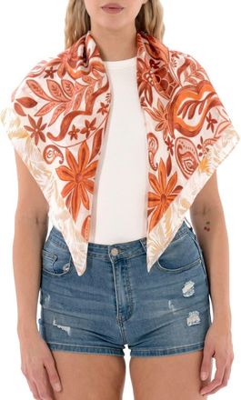 Nicole Miller Paisley Square Scarf in Natural at Nordstrom Rack