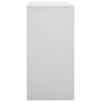 Berkfield Home Locker Cabinet Light Grey 90x45x92.5 cm Steel