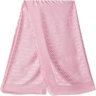 Fendi Silky Scarves, female, Pink, Size: ONE SIZE FF Shawl