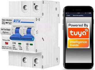 OEM Fusible Controlado 2x 16a Zigbee Tuya En Medici&oacute;n