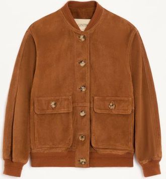 Valentino Caban In Camoscio Donna TABACCO 38