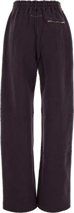 Maison Margiela Womens Aubergine Cotton Joggers - Dark Grey - Size X-Small