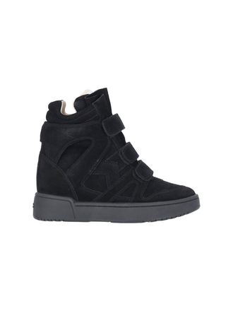 Isabel Marant Black IM3 Suede High-Top Sneakers