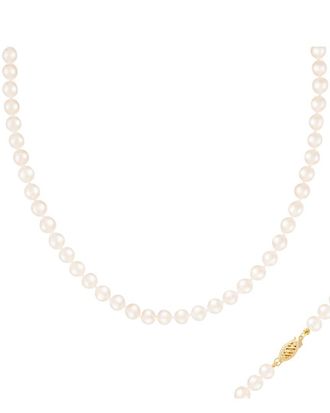 Splendid Pearls 14K 5-6Mm Pearl Necklace