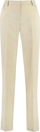 PT01 Ambra Katoen-Linnen Broek - Dames - Slim Fit Broeken - Beige - S - Katoen - Broeken