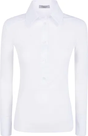 D.exterior D. EXTERIOR Shirt Tulle Popeline 63802 1Bian White